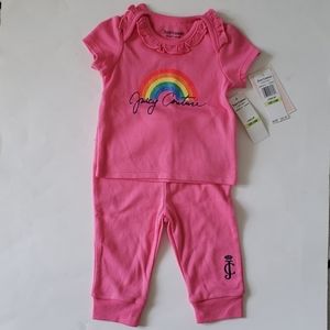 Juicy Couture Baby Girl Rainbow Loungewear 2-Pc